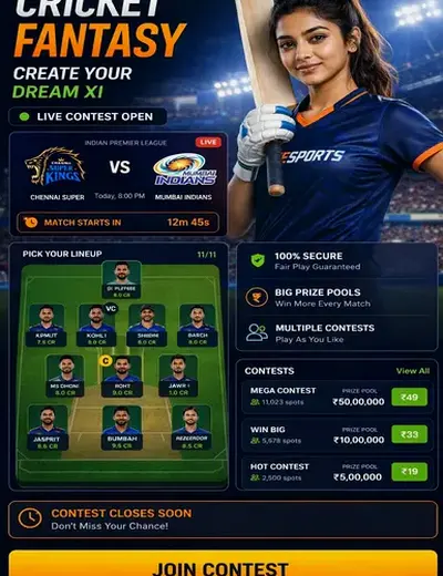 7kbet (7 kbet) fantasy cricket & matchday visual 3